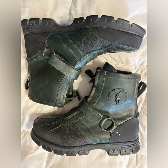 Polo Ralph Lauren Conquest Hi III Boots 11.5D Duck boot Leather - Picture 1 of 7